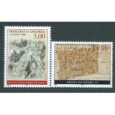 Andorra Francesa Correo 1998 Yvert 508/9 ** Mnh Mapas