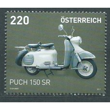 Austria Correo 2017 Yvert 3170 ** Mnh Motocicleta Puch 150SR