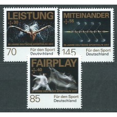 Alemania Federal Correo 2017 Yvert 3091/93 ** Mnh Para el Deporte