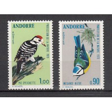 Andorra Francesa Correo 1973 Yvert 232/3 ** Mnh Fauna aves