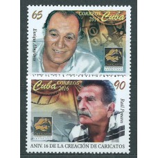 Cuba Correo 2016 Yvert 5501/2 ** Mnh XVI Anº del Festival de Teatro Caricatos