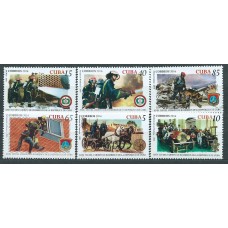 Cuba Correo 2016 Yvert 5510/15 ** Mnh 120 º Cuerpo de Bomberos