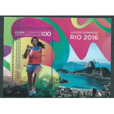 Cuba Hojas 2016 Yvert 331B ** Mnh Deportes. Juegos Olimpicos de Rio