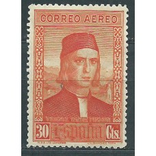 España Variedades 1930 Edifil 553cc * Mh  Colores cambiados Naranja