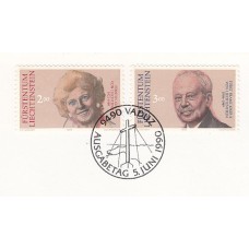 Liechtenstein - Correo 1990 Yvert 929/30 usado Personajes