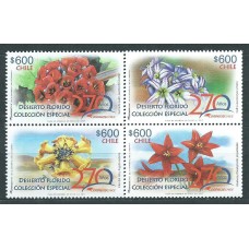 Chile Correo 2017 Yvert 2125/28 ** Mnh Desierto Florido Flores