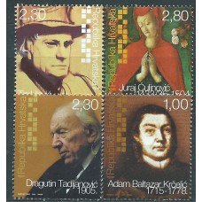 Croacia Correo 2005 Yvert 695/98 ** Mnh Personajes