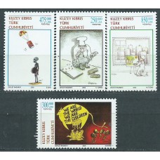 Chipre Turco Correo Yvert 513/16 ** Mnh