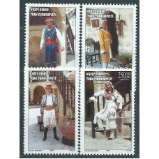 Chipre Turco Correo Yvert 523/26 ** Mnh Trajes