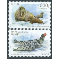 Islandia Correo 2012 Yvert 1294/95 ** Mnh Focas. Fauna