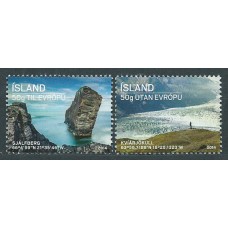 Islandia Correo 2014 Yvert 1344/45 ** Mnh Turismo