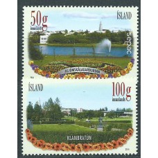 Islandia Correo 2014 Yvert 1358/59 ** Mnh Jardines