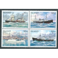 Islandia Correo 1995 Yvert 789/92 ** Mnh Barcos