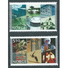 Noruega Correo 2002 Yvert 1379/80 ** Mnh