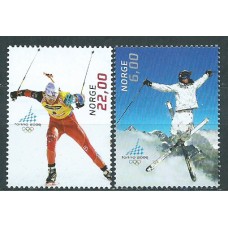 Noruega Correo 2006 Yvert 1503/4 ** Mh Deportes. Olimpiadas Turin