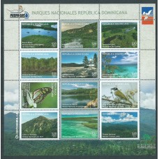 Dominicana Correo 2015 Yvert 1829/40 ** Mnh Parques Nacionales