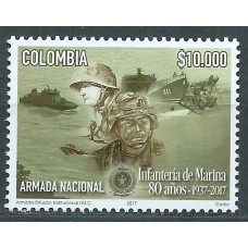 Colombia Correo 2017 Yvert 1851 Mnh Armada Nacional