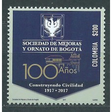 Colombia Correo 2017 Yvert 1855 ** Mnh Ornato de Bogota