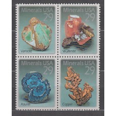 Estados Unidos - Correo 1992 Yvert 2111/4 ** Mnh  Minerales