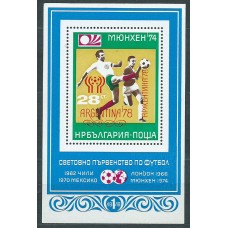 Bulgaria Hojas 1978 Yvert 74A ** Mnh Deportes. Fútbol