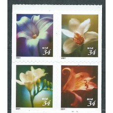 Estados Unidos - Correo 2001 Yvert 3153/56 ** Mnh Flores