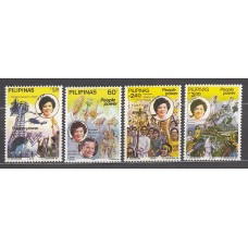 Filipinas - Correo 1986 Yvert 1505/8 ** Mnh  Corazón Aquino