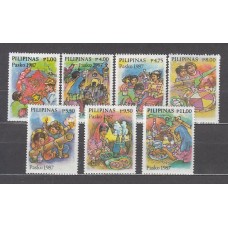 Filipinas - Correo 1987 Yvert 1586/92 ** Mnh Falta 1585 Navidad