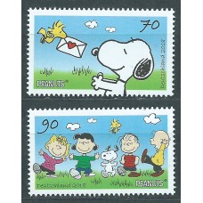 Alemania Federal Correo 2018 Yvert 3151/52 ** Mnh Comics Snoopy