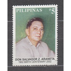 Filipinas - Correo 2002 Yvert 2726 ** Mnh  Salvador Araneta