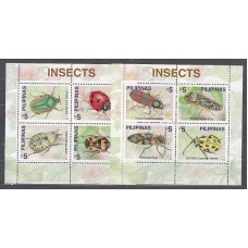 Filipinas - Hojas Yvert 161/2 ** Mnh   Fauna insectos