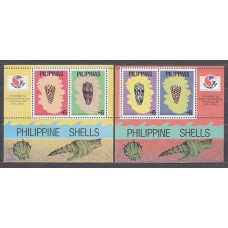 Filipinas - Hojas Yvert 80/1 ** Mnh  Fauna conchas