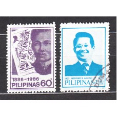 Filipinas - Correo 1986 Yvert 1585/6 usado   Personajes