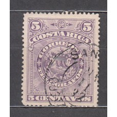 Costa Rica - Correo 1892 Yvert 33a usado  Escudos