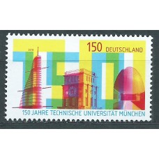 Alemania Federal Correo 2018 Yvert 3156 ** Mnh 150º Universidad Tecnica de Munich