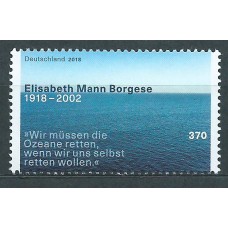 Alemania Federal Correo 2018 Yvert 3157 ** Mnh 100º Nacimiento de Elisabeth Mann