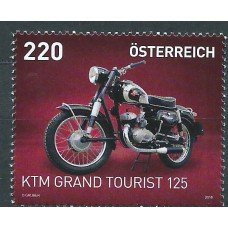 Austria Correo 2018 Yvert 3211 ** Mnh Motocicleta KTM Grand Tourist 125