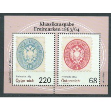 Austria Correo 2018 Yvert 3209/10 ** Mnh Serie Clásica. Sellos de 1863