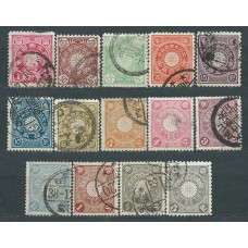 Japon Correo 1899 Yvert 93/107 usado