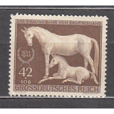 Alemania Imperio Correo 1944 Yvert 821 ** Mnh   Fauna caballos