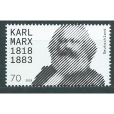 Alemania Federal Correo 2018 Yvert 3162 ** Mnh 200 º Nacimiento de Karl Marx