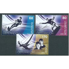 Austria Correo 2018 Yvert 3220/22 ** Mnh Deportes Acuaticos