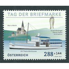 Austria Correo 2018 Yvert 3223 ** Mnh Dia del Sello. Barco