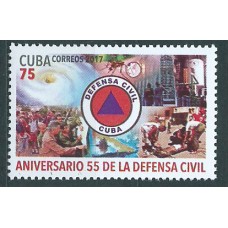 Cuba Correo 2017 Yvert 5617 ** Mnh 55º de la Defensa Civil
