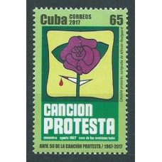 Cuba Correo 2017 Yvert 5619 ** Mnh 50º del Movimiento de la Canción protesta