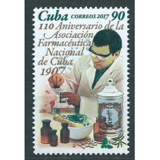 Cuba Correo 2017 Yvert 5620 ** Mnh 110 Años de la Asociación Farmaceutico
