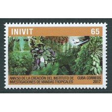 Cuba Correo 2017 Yvert 5638 ** Mnh 50 Años del Instituto de Investigación de Viandas Tropicales