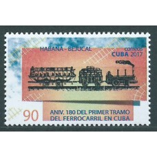 Cuba Correo 2017 Yvert 5648 ** Mnh 180 Años del Ferrocarril Habana-Bejucal