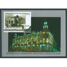 Cuba Hojas 2017 Yvert 338 ** Mnh 180 años del Gran Teatro de la Habana