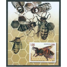 Cuba Hojas 2017 Yvert 336 ** Mnh Fauna. Abejas