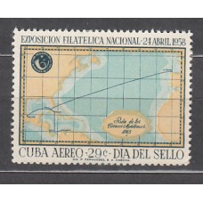 Cuba - Aereo 1958 Yvert 180 ** Mnh  Día del sello